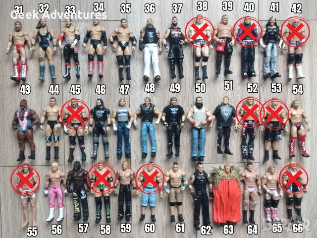 Екшън Фигурки WWE Кеч Pro-Wrestling Action Figures Ambrose Reigns Cena 2/3, снимка 2 - Колекции - 46527048
