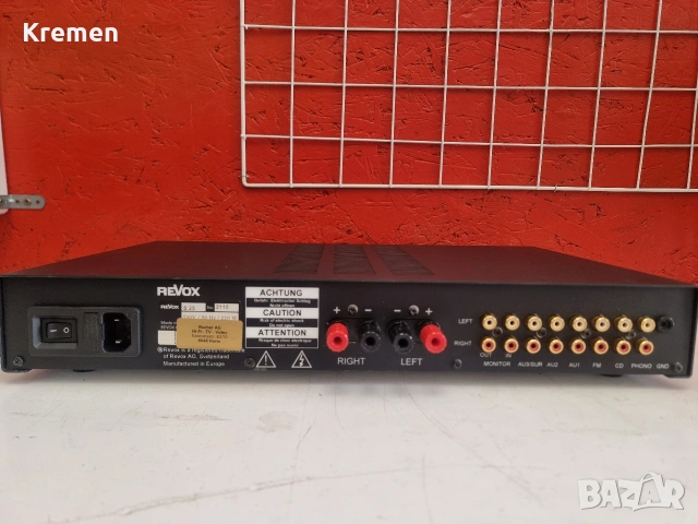 Усилвател REVOX S 25, снимка 6 - Ресийвъри, усилватели, смесителни пултове - 54291154