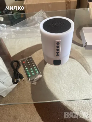 Bluetooth колонка със светлина, бял шум, с аларма, снимка 2 - Bluetooth тонколони - 55408004