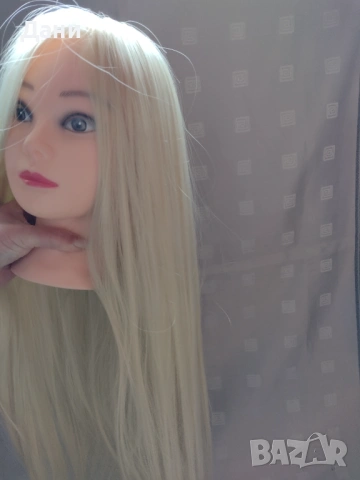 Учебна фризьорска глава  3 броя , снимка 8 - Аксесоари за коса - 54355584