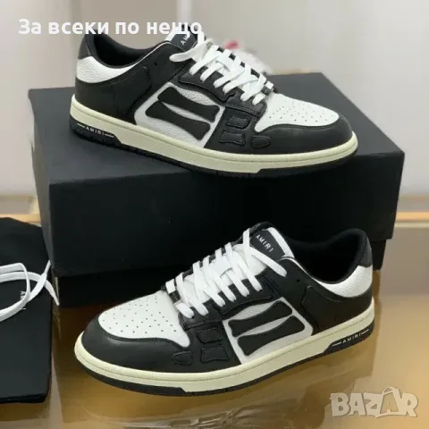 Amiri Skel Top Low Sneakers "Black/White" Унисекс👟Дамски Маратонки👟Мъжки Маратонки Код ch11