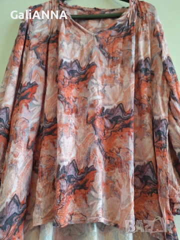 СТРАХОТНА ТУНИКА ЕФЕКТНИ ЦВЕТОВЕ 2XL-3XL