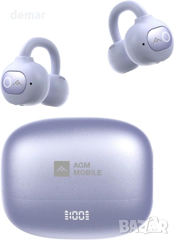AGM Mobile Open Buds 1 – безжични Open-Ear TWS слушалки с калъф за зареждане и ANC