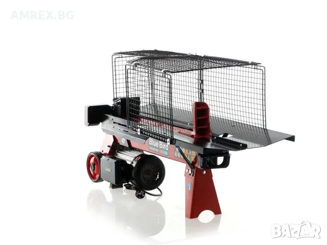 Хоризонтална електрическа цепачка за дърва Blue Bird 7 тона, снимка 3 - Други машини и части - 55378696