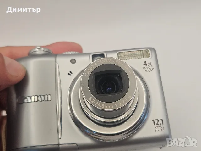 Canon PowerShot A1100 IS 12.1MP Digital Camera 4X Zoom Silver дигитален фотоапарат камера компактна, снимка 10 - Фотоапарати - 55517208