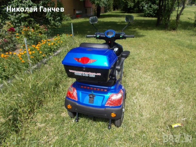 ЕЛЕКТРИЧЕСКА ТРИКОЛКА  „Fullmax R1, 1500W, 60V/20Ah“, синя, CE сертификат1500W, 60V/20Ah, Синя, снимка 3 - Мотоциклети и мототехника - 54671510