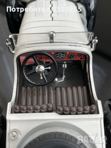 Mercedes benz SSKL 1931 1/18 Burago Ретро модел, снимка 5 - Колекции - 54399975