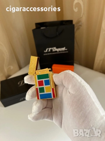 S.T. Dupont Ligne 2 Casablanca – запалка с 2 пламъка, пълен комплект, снимка 6 - Запалки - 53987991