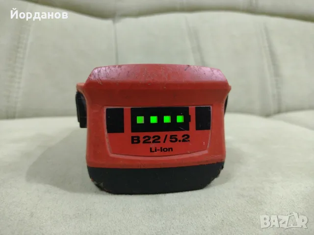 батерия Hilti B22 5.2Ah. , снимка 4 - Винтоверти - 55416473