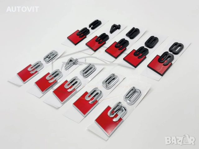Audi надпис s3, s4, s5, s6, s8 емблема, Ауди, багажник, надпис, снимка 3 - Аксесоари и консумативи - 55044175