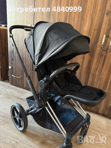 Cybex Priam Platinum Black – Премиум детска количка, отлично състояние, снимка 2 - Детски колички - 54706983
