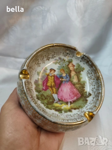 Винтидж видински порцелан – Пепелник Ромео и Жулиета, снимка 4 - Антикварни и старинни предмети - 54309727