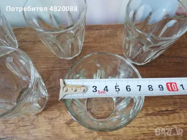 Стъклени чаши 7 бр. ПАКЕТНА цена НОВИ, снимка 5 - Чаши - 55130395