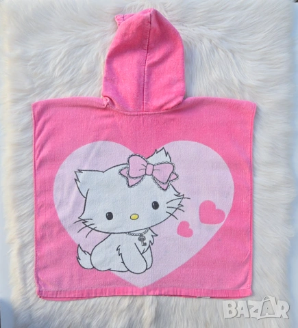 Детско пончо за плаж Hello Kitty и бански 2-3 години, снимка 7 - За банята - 54076570
