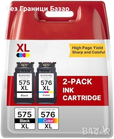 Нови 575XL 576XL мастила за Canon PIXMA TS3750i TS3551i TR4751i 2 броя тонер принтер мастило