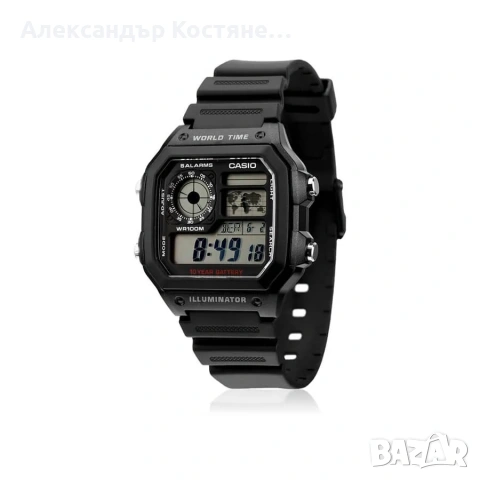 Нов часовник Casio AE-1200WH-1AVEF - гаранция, снимка 3 - Мъжки - 55213727