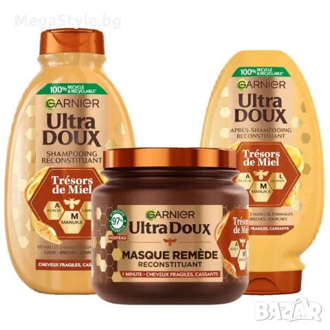 Комплект козметика за коса Garnier Ultra Doux, 3 части