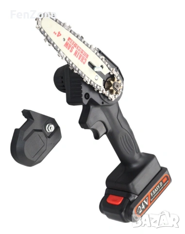 Верижен трион от закалена стомана с Две батерии, снимка 7 - Градинска техника - 54049922