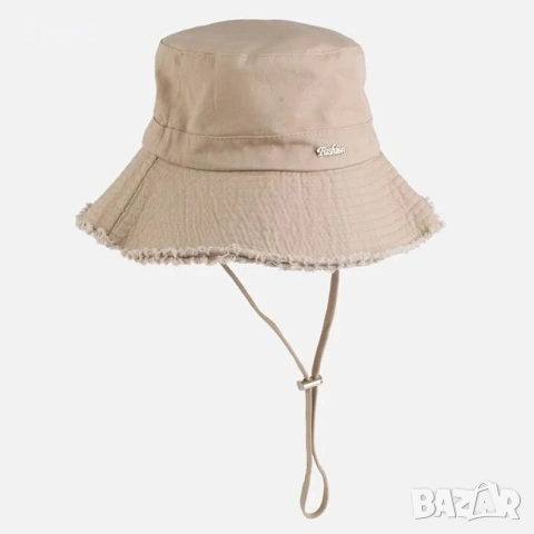 Дамска bucket шапка от памук jean бежова_1261290, снимка 3 - Шапки - 54904864