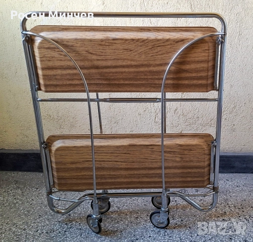 Сгъваема ретро маса за сервиране на колела , снимка 2 - Маси - 54346931