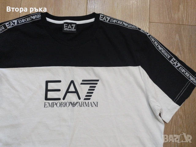 EA7 emporio armani тениска мъжка оригинален , снимка 4 - Спортни дрехи, екипи - 54666617