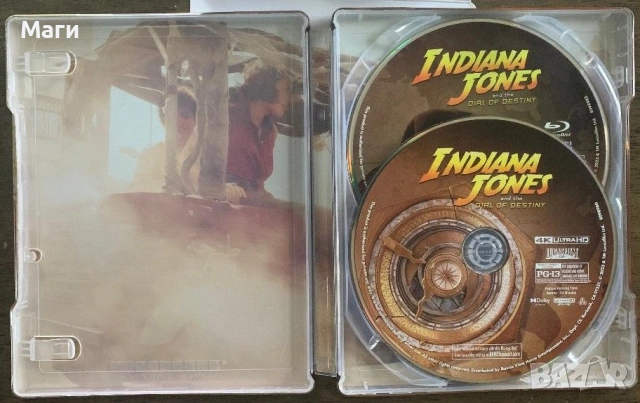  INDIANA JONES ( 5 ) / AND THE DIAL OF DESTINY 4K + Blu Ray Steelbook, снимка 3 - Blu-Ray филми - 54460874