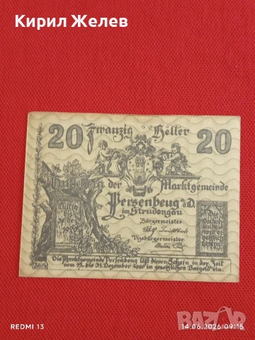 Лот банкноти NOTGELD 5 броя стари редки за КОЛЕКЦИЯ 45229, снимка 11 - Нумизматика и бонистика - 54898678