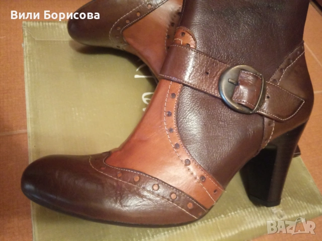 Шикозни дамски боти,изработени от различни цветове естествена кожа