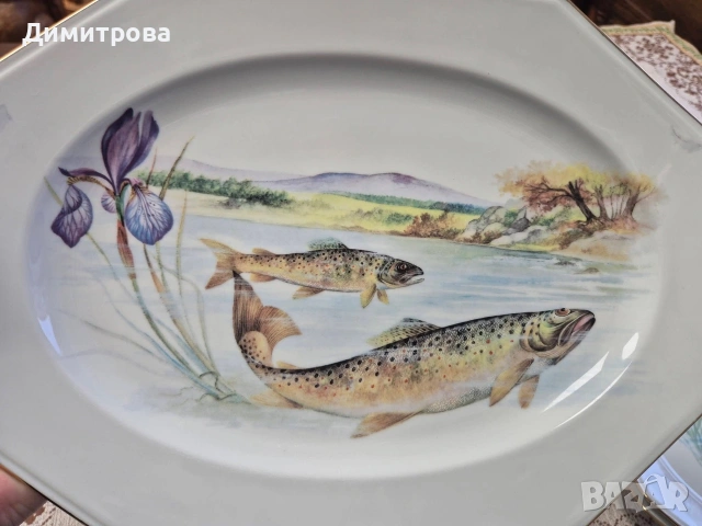 Рибен сервиз, Лимож, снимка 17 - Сервизи - 54227751