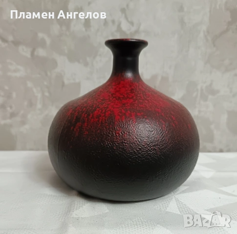 Винтидж керамична ваза стилWest Germany /Fat Lava 70 те години. 