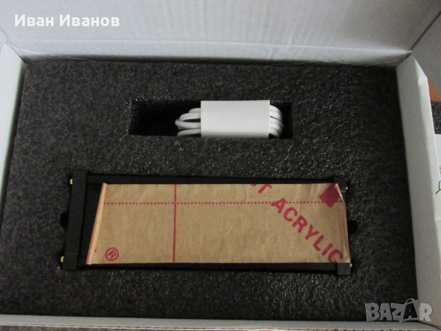 PUNKCYBER настолен дигитален часовник с VFD дисплей нов, снимка 6 - Друга електроника - 54766386
