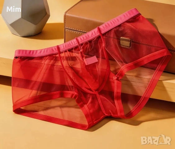 3XL Ефирен, прозрачен, мъжки боксер в различни цветове , снимка 3 - Бельо - 54651411