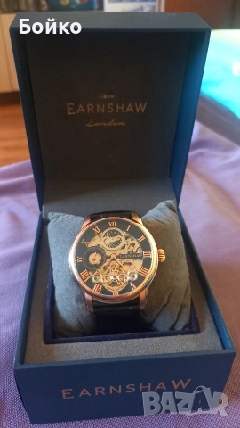 Thomas Earnshaw Longitude Skeleton Automatic чисто нов пълен комплект, снимка 3 - Мъжки - 55178579