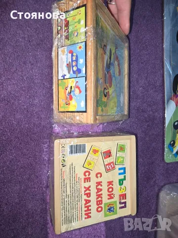 ЛОТ дървени игри, пъзели всичко от снимките 150€,  при интерес може отстъпка, снимка 12 - Игри и пъзели - 55548438