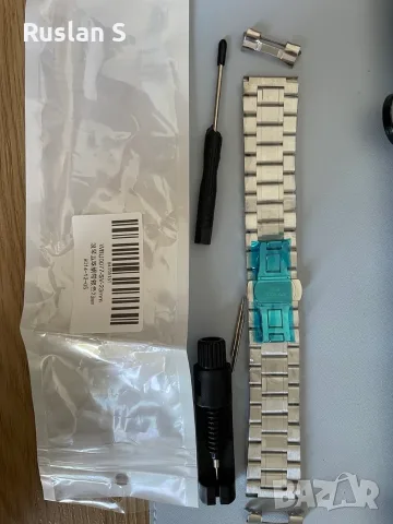 Метална верижка каишка за часовник 23 мм за Luminox, снимка 2 - Мъжки - 55377282