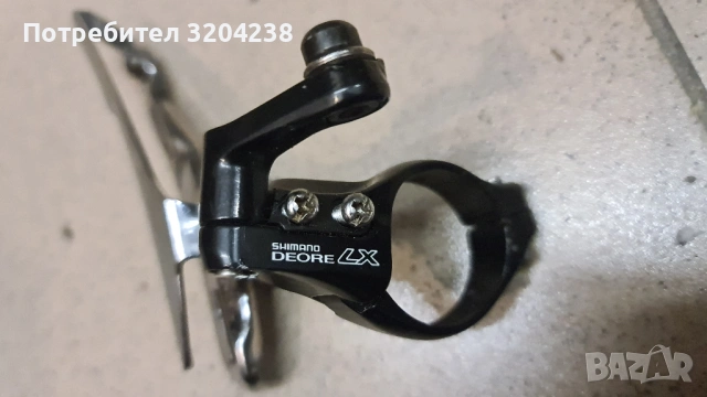 Преден дерайльор Shimano SLX RD-M560 за 3 x 10 / 9/ 8/ 7 /6 скорости, снимка 3 - Части за велосипеди - 54321253