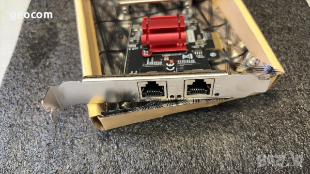 Dual Port Gigabit мрежова карта (2х10/100/1000,PCI-Ex 2.0 x1), снимка 2 - Мрежови адаптери - 54792071