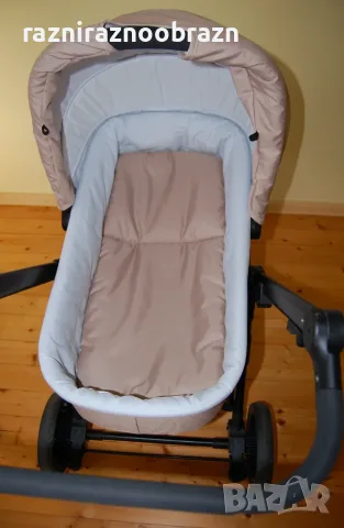 Детска комбинирана количка Kinderkraft 6 - бежово, снимка 11 - Детски колички - 55655508