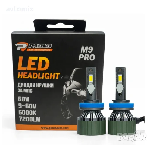 Диодни крушки M9 PRO H8 9-60W 2БР/К-Т