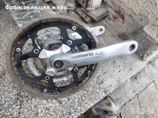 Курбел със средно движение за велосипед колело Shimano fc m 470. 48 зъба 