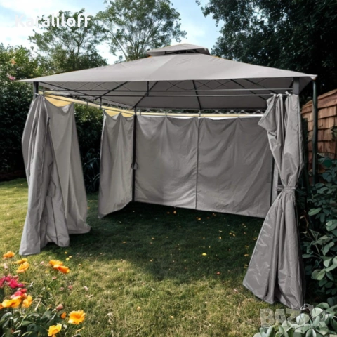 Шатра MUHLER  – Просторна, стабилна и стилна защита за вашето открито пространство