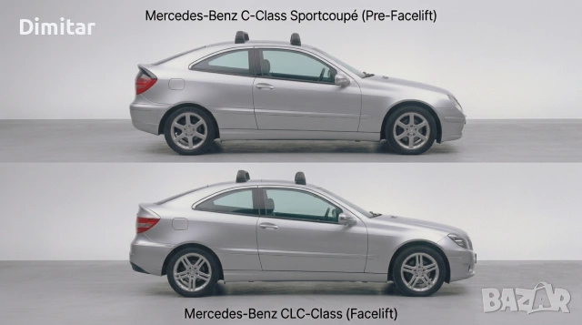Mercedes w203 Coupe и CLC cl203 - Оригинален багажник за покрив (напречни греди, релси, рейлинг), снимка 2 - Аксесоари и консумативи - 55274271