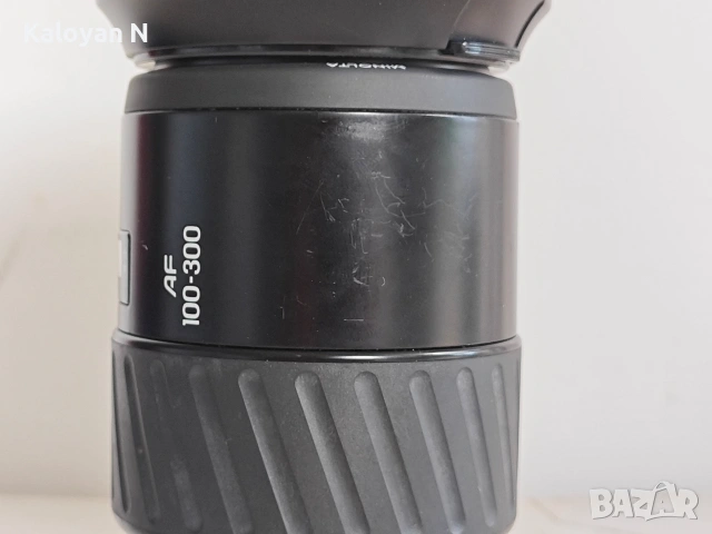 Обектив Minolta AF 100-300mm f/4.5-5.6 за Minolta A/Sony A байонет , снимка 6 - Обективи и филтри - 55204027
