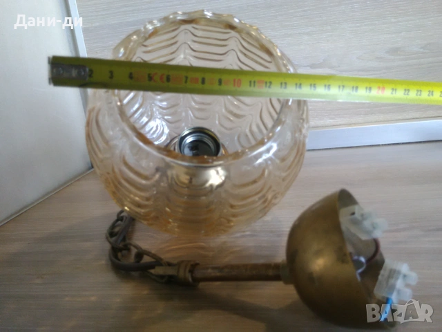 Абажур от месинг (бронз) внос от Нидерландия , снимка 5 - Полилеи - 55132954