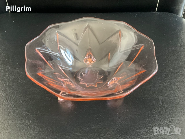 Купа за бонбони «Lancaster Glass Company», САЩ. 1935 г., снимка 2 - Колекции - 55281468