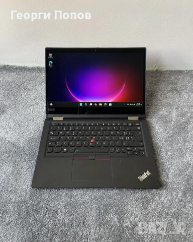 Lenovo X390 YOGA TOUCH - 512GB NVMe SSD M.2, 16GB RAM DDR4, i5 - 8365u, 13.3''FullHD, снимка 2 - Лаптопи за работа - 54762933