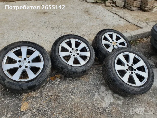 Джанти с гуми мерцедес , снимка 7 - Гуми и джанти - 55633561