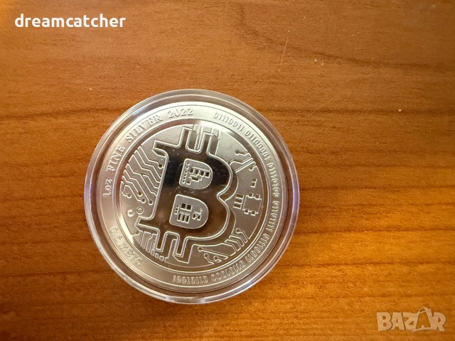 1 OZ СРЕБРО 2022 - BitCoin 2$ / Биткойн  - о-ви Ниуе (NUIE) МОНЕТА
