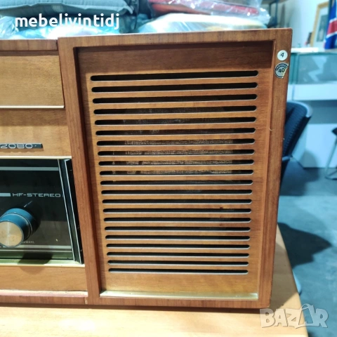 Ретро радиограмофон Rema 2080 Phono с полирана повърхност, снимка 5 - Антикварни и старинни предмети - 53762953