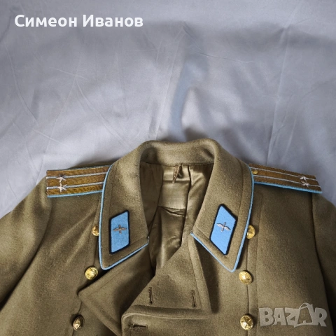 Стар пилотски шинел военновъздушни сили #6378, снимка 5 - Антикварни и старинни предмети - 54048122